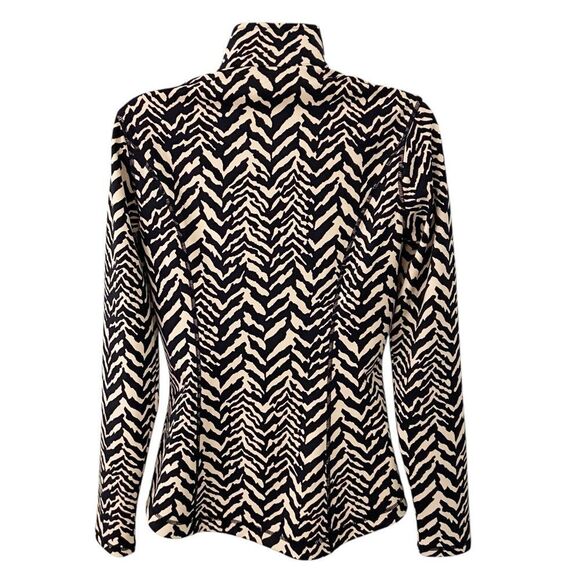 J.McLaughlin Billie Catalina Animal Print  Zip Front Track Jacket size Small - Picture 2 of 6